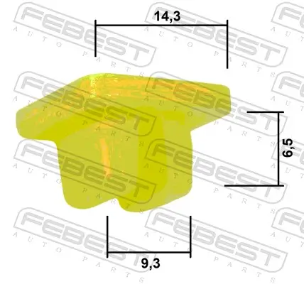 Clip, Zier-/Schutzleiste FEBEST 88570-105 Bild Clip, Zier-/Schutzleiste FEBEST 88570-105