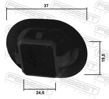 Clip, Zier-/Schutzleiste FEBEST 88570-109 Bild Clip, Zier-/Schutzleiste FEBEST 88570-109