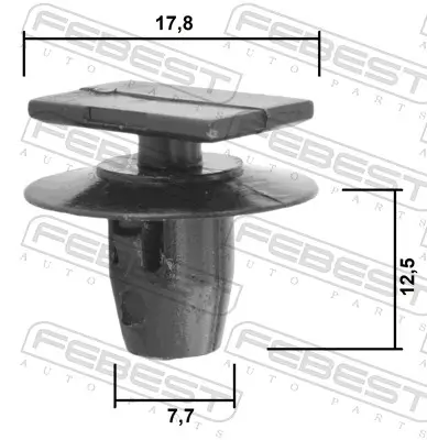 Clip, Zier-/Schutzleiste FEBEST 88570-129 Bild Clip, Zier-/Schutzleiste FEBEST 88570-129