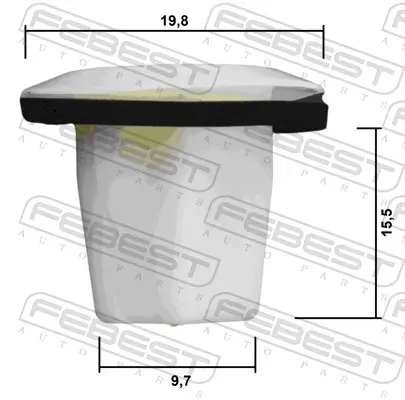 Clip, Zier-/Schutzleiste FEBEST 88570-139 Bild Clip, Zier-/Schutzleiste FEBEST 88570-139