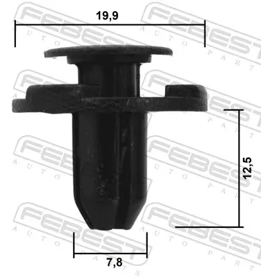 Clip, Zier-/Schutzleiste FEBEST 88570-140 Bild Clip, Zier-/Schutzleiste FEBEST 88570-140