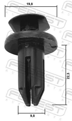 Clip, Zier-/Schutzleiste FEBEST 88570-143 Bild Clip, Zier-/Schutzleiste FEBEST 88570-143