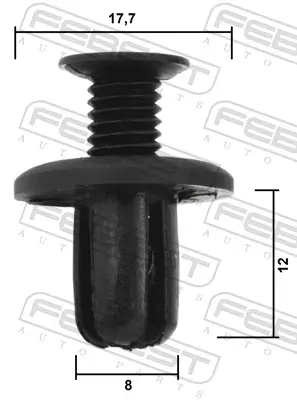 Clip, Zier-/Schutzleiste FEBEST 88570-150 Bild Clip, Zier-/Schutzleiste FEBEST 88570-150