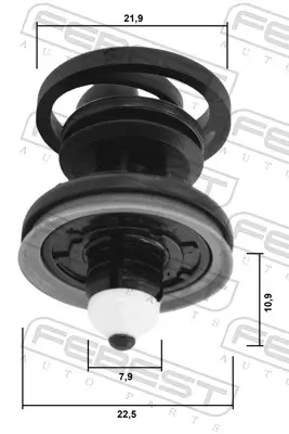 Clip, Zier-/Schutzleiste FEBEST 88570-158 Bild Clip, Zier-/Schutzleiste FEBEST 88570-158