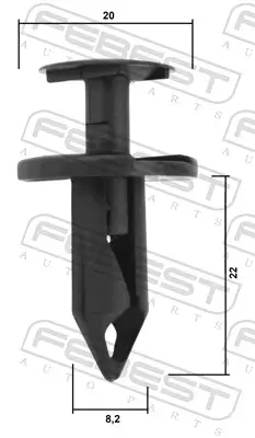 Clip, Zier-/Schutzleiste FEBEST 88570-161 Bild Clip, Zier-/Schutzleiste FEBEST 88570-161