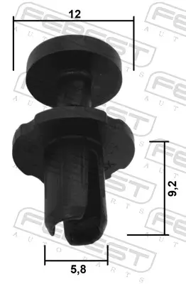 Clip, Zier-/Schutzleiste FEBEST 88570-162 Bild Clip, Zier-/Schutzleiste FEBEST 88570-162