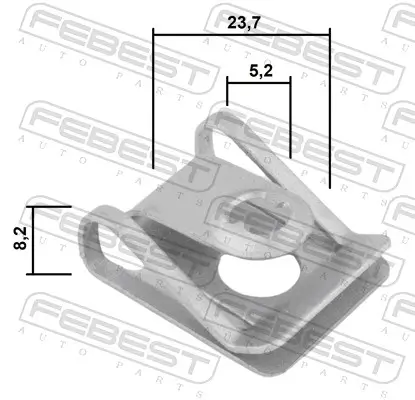 Clip, Zier-/Schutzleiste FEBEST 88570-163 Bild Clip, Zier-/Schutzleiste FEBEST 88570-163