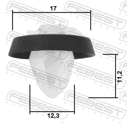 Clip, Zier-/Schutzleiste FEBEST 88570-170 Bild Clip, Zier-/Schutzleiste FEBEST 88570-170