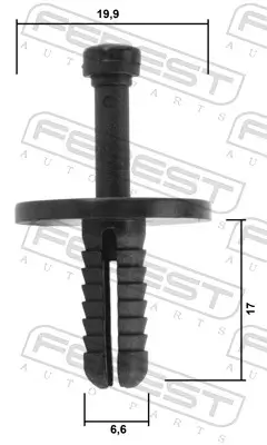Clip, Zier-/Schutzleiste FEBEST 88570-176 Bild Clip, Zier-/Schutzleiste FEBEST 88570-176