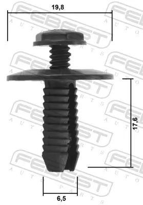 Clip, Zier-/Schutzleiste FEBEST 88570-177 Bild Clip, Zier-/Schutzleiste FEBEST 88570-177