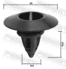 Clip, Zier-/Schutzleiste FEBEST 88570-179 Bild Clip, Zier-/Schutzleiste FEBEST 88570-179