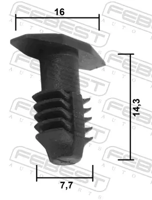 Clip, Zier-/Schutzleiste FEBEST 88570-195 Bild Clip, Zier-/Schutzleiste FEBEST 88570-195