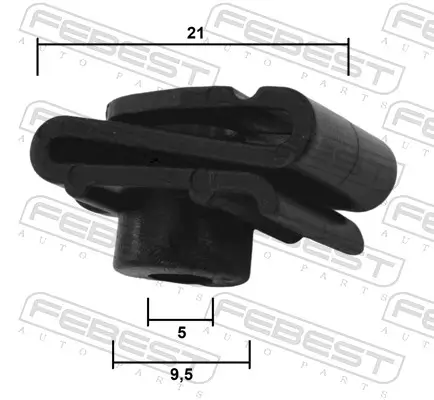 Clip, Zier-/Schutzleiste FEBEST 88570-196 Bild Clip, Zier-/Schutzleiste FEBEST 88570-196