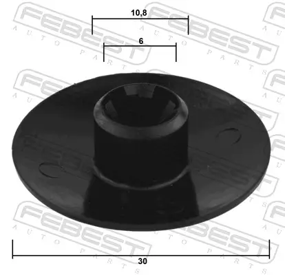 Clip, Zier-/Schutzleiste FEBEST 88570-198 Bild Clip, Zier-/Schutzleiste FEBEST 88570-198