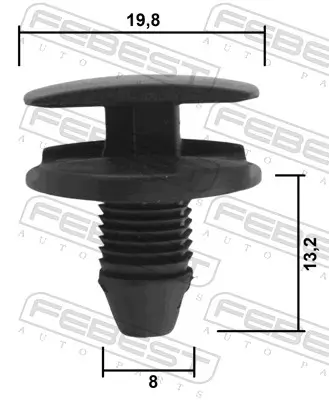 Clip, Zier-/Schutzleiste FEBEST 88570-209 Bild Clip, Zier-/Schutzleiste FEBEST 88570-209