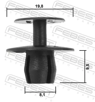 Clip, Zier-/Schutzleiste FEBEST 88570-210 Bild Clip, Zier-/Schutzleiste FEBEST 88570-210