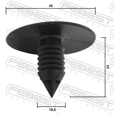 Clip, Zier-/Schutzleiste FEBEST 88570-218 Bild Clip, Zier-/Schutzleiste FEBEST 88570-218