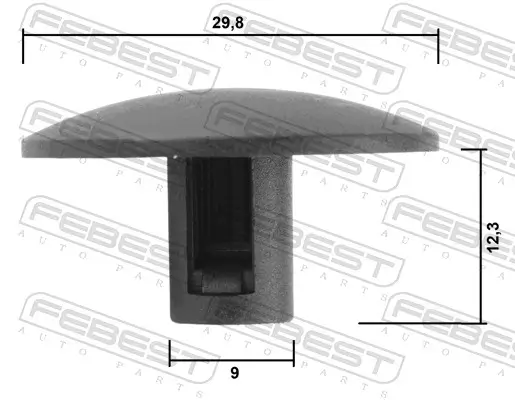 Clip, Zier-/Schutzleiste FEBEST 88570-220 Bild Clip, Zier-/Schutzleiste FEBEST 88570-220