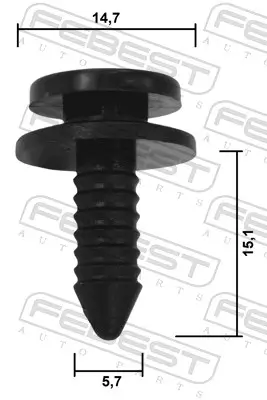 Clip, Zier-/Schutzleiste FEBEST 88570-227 Bild Clip, Zier-/Schutzleiste FEBEST 88570-227