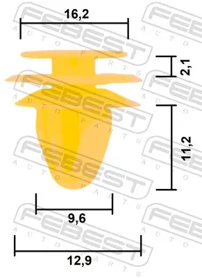 Clip, Zier-/Schutzleiste FEBEST 88570-229 Bild Clip, Zier-/Schutzleiste FEBEST 88570-229