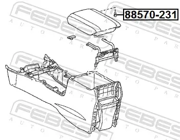 Armlehne FEBEST 88570-231 Bild Armlehne FEBEST 88570-231