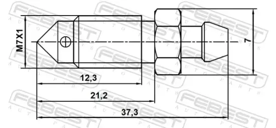 Entlüfterschraube/-ventil, Bremssattel FEBEST 8870-009 Bild Entlüfterschraube/-ventil, Bremssattel FEBEST 8870-009