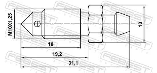 Entlüfterschraube/-ventil, Bremssattel FEBEST 8870-011 Bild Entlüfterschraube/-ventil, Bremssattel FEBEST 8870-011