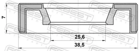 Dichtung, Nockenwellenverstellung FEBEST 95AAY-27380707X Bild Dichtung, Nockenwellenverstellung FEBEST 95AAY-27380707X