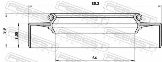 Dichtring, Radnabe FEBEST 95GDW-66850810X Bild Dichtring, Radnabe FEBEST 95GDW-66850810X