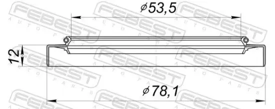 Dichtring, Radnabe FEBEST 95GDY-55781212X Bild Dichtring, Radnabe FEBEST 95GDY-55781212X