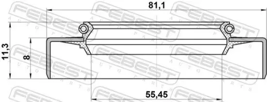 Dichtring, Radnabe FEBEST 95GDY-57810811X Bild Dichtring, Radnabe FEBEST 95GDY-57810811X