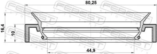 Wellendichtring, Antriebswelle FEBEST 95HAY-46801016C Bild Wellendichtring, Antriebswelle FEBEST 95HAY-46801016C