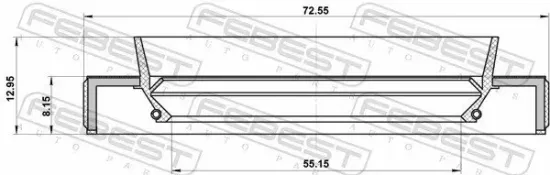 Dichtring, Radnabe FEBEST 95HBY-57720813X Bild Dichtring, Radnabe FEBEST 95HBY-57720813X