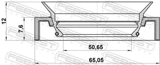 Dichtring, Radnabe FEBEST 95HCY-52650812X Bild Dichtring, Radnabe FEBEST 95HCY-52650812X