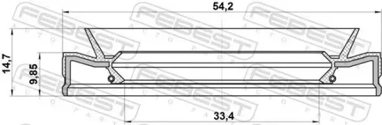 Wellendichtring, Antriebswelle FEBEST 95HEY-35541015U Bild Wellendichtring, Antriebswelle FEBEST 95HEY-35541015U