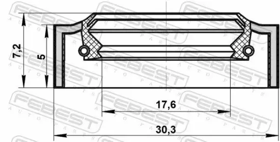 Reparatursatz, Lenkgetriebe FEBEST 95NAY-19300507X Bild Reparatursatz, Lenkgetriebe FEBEST 95NAY-19300507X