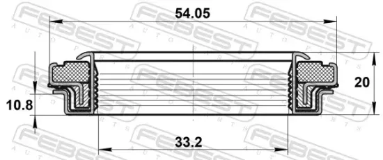 Wellendichtring, Antriebswelle FEBEST 95RDW-34541120X Bild Wellendichtring, Antriebswelle FEBEST 95RDW-34541120X
