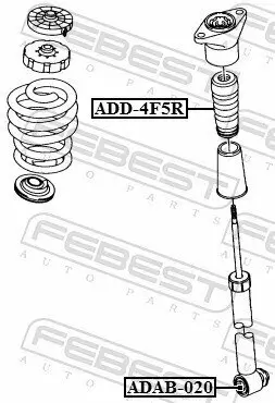 Buchse, Stoßdämpfer FEBEST ADAB-020 Bild Buchse, Stoßdämpfer FEBEST ADAB-020