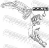 Lagerung, Lenker hinten FEBEST ADAB-A2B Bild Lagerung, Lenker hinten FEBEST ADAB-A2B