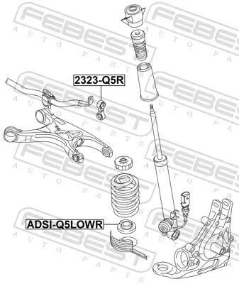 Federteller Hinterachse unten FEBEST ADSI-Q5LOWR Bild Federteller Hinterachse unten FEBEST ADSI-Q5LOWR