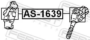 Gelenk, Lenkwelle FEBEST AS-1639 Bild Gelenk, Lenkwelle FEBEST AS-1639