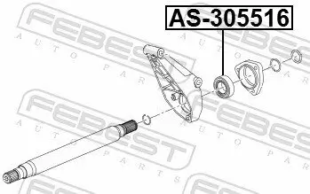 Lager, Antriebswelle FEBEST AS-305516 Bild Lager, Antriebswelle FEBEST AS-305516