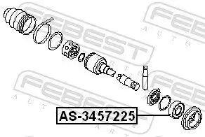 Lager, Antriebswelle FEBEST AS-3457225 Bild Lager, Antriebswelle FEBEST AS-3457225