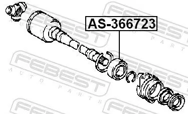 Lager, Antriebswelle FEBEST AS-366723 Bild Lager, Antriebswelle FEBEST AS-366723