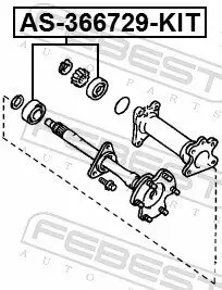 Lager, Antriebswelle FEBEST AS-366729-KIT Bild Lager, Antriebswelle FEBEST AS-366729-KIT