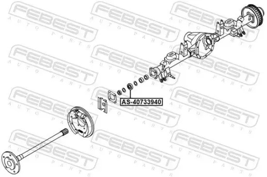 Lager, Antriebswelle FEBEST AS-40733940 Bild Lager, Antriebswelle FEBEST AS-40733940