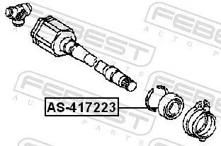 Lager, Antriebswelle FEBEST AS-417223 Bild Lager, Antriebswelle FEBEST AS-417223