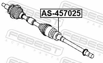 Lager, Antriebswelle FEBEST AS-457025 Bild Lager, Antriebswelle FEBEST AS-457025