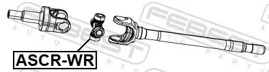 Gelenk, Gelenkwelle FEBEST ASCR-WR Bild Gelenk, Gelenkwelle FEBEST ASCR-WR