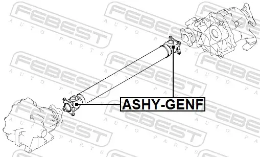 Gelenk, Gelenkwelle FEBEST ASHY-GENF Bild Gelenk, Gelenkwelle FEBEST ASHY-GENF
